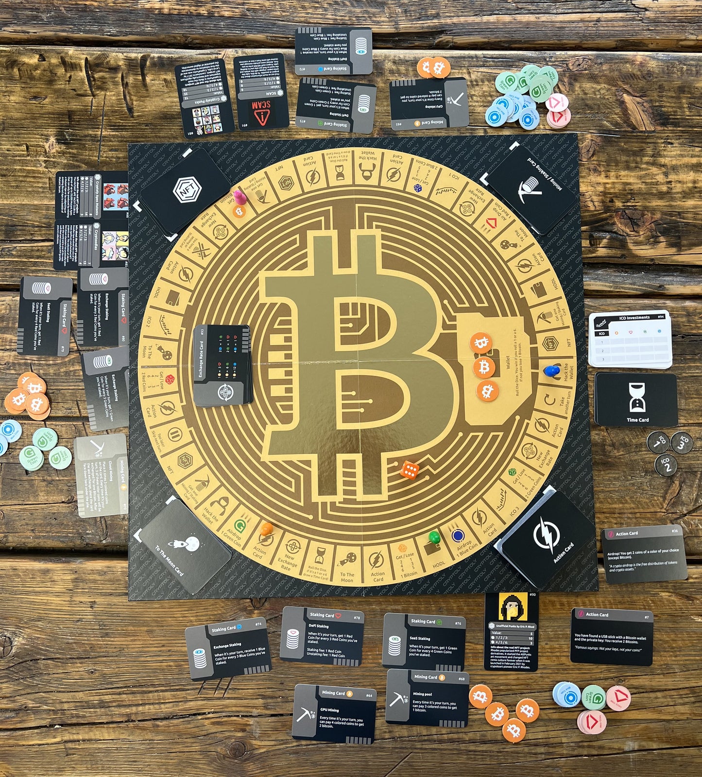 CRYPTOLY - To The Moon And Beyond / The multilingual Bitcoin board game