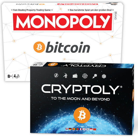 Monopoly Bitcoin + Cryptoly englisch Bundle